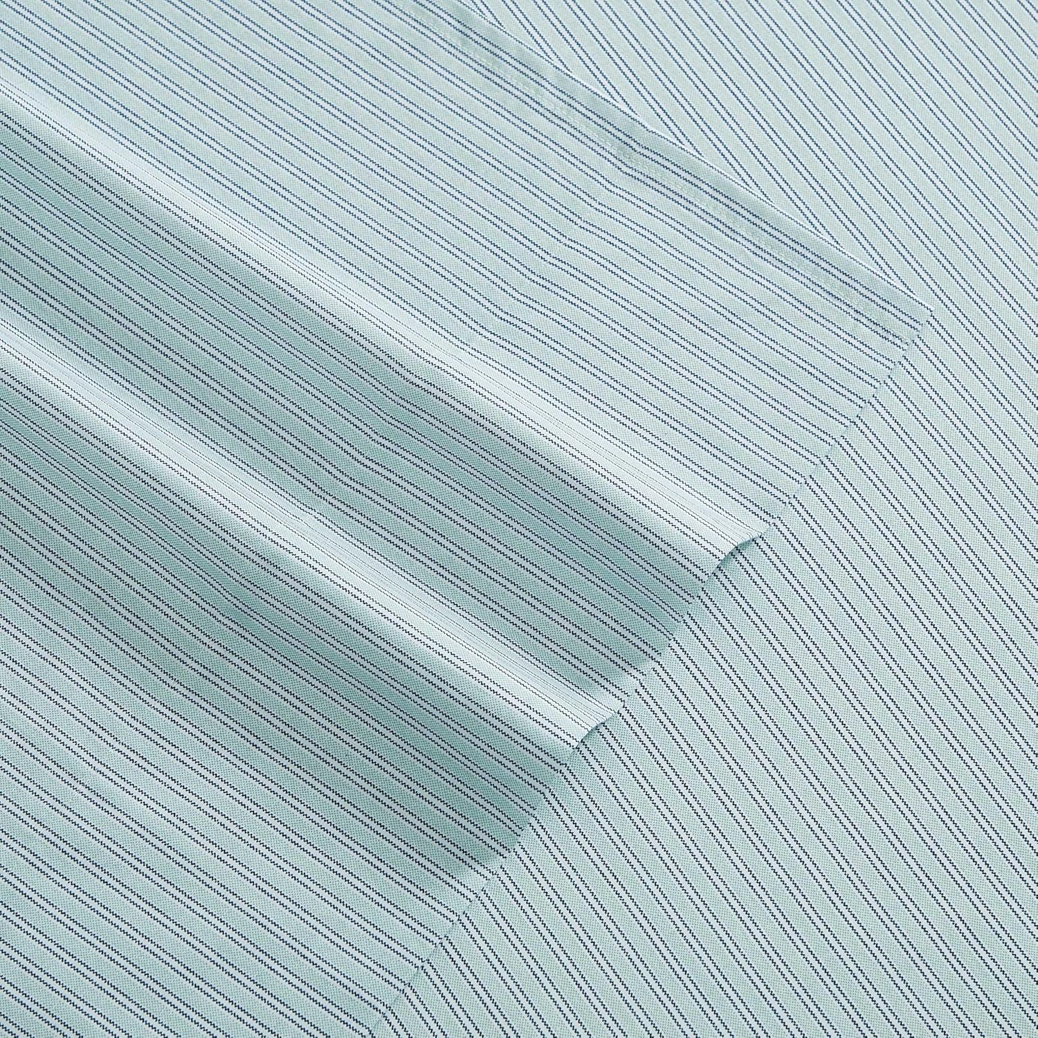 image:imageTommy Hilfiger Twin Size Sheets Set Crisp amp Tailored Cooling Sheets with a Cotton Percale Lightweight Feel Bed Sheets with Matching Pillowcase amp Fitted Sheet Cass Park Mix GreenHighland Ticking Stripe Green