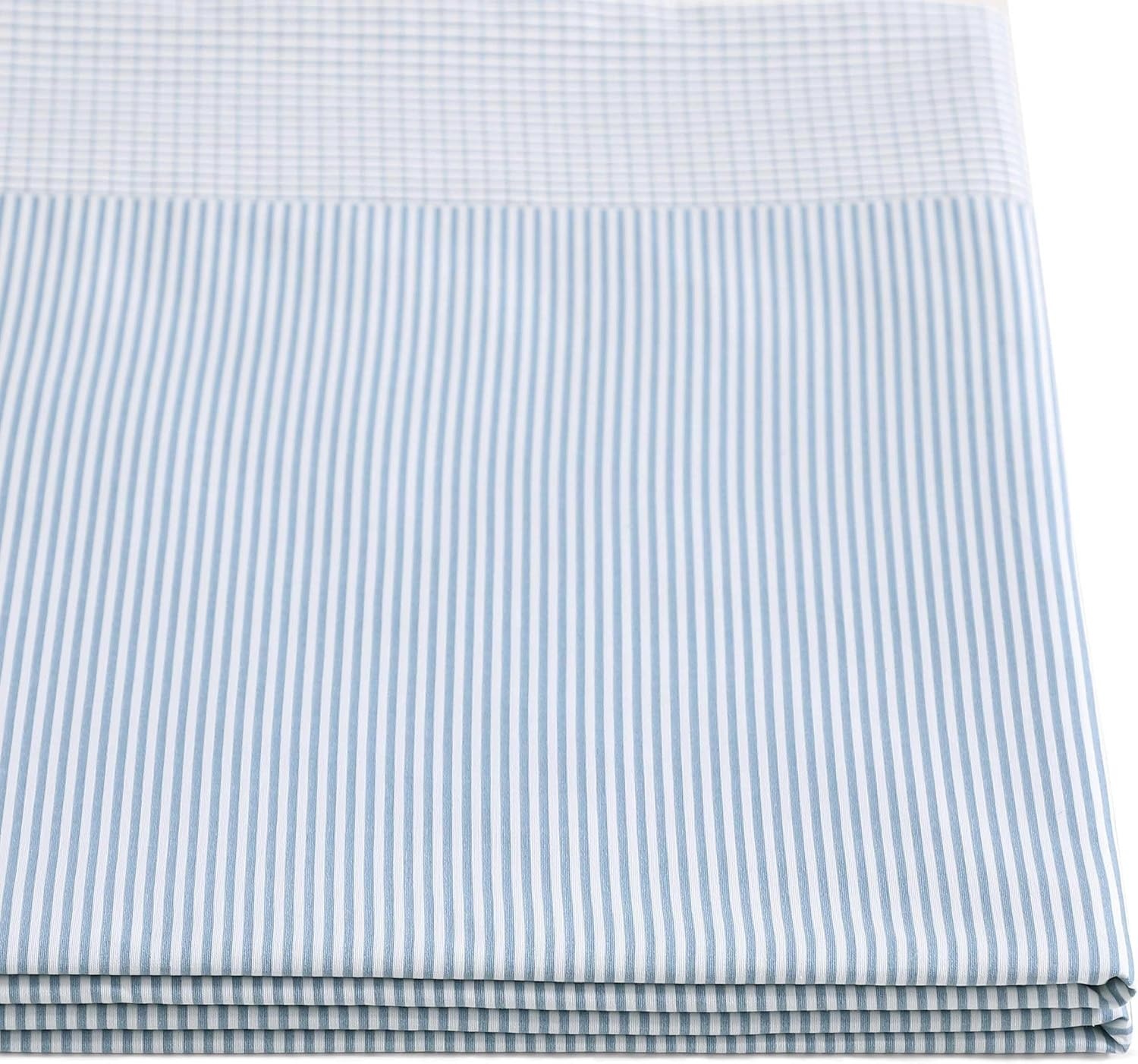 image:imageTommy Hilfiger Twin Size Sheets Set Crisp amp Tailored Cooling Sheets with a Cotton Percale Lightweight Feel Bed Sheets with Matching Pillowcase amp Fitted Sheet Cass Park Mix GreenWilliamstown Stripe Blue