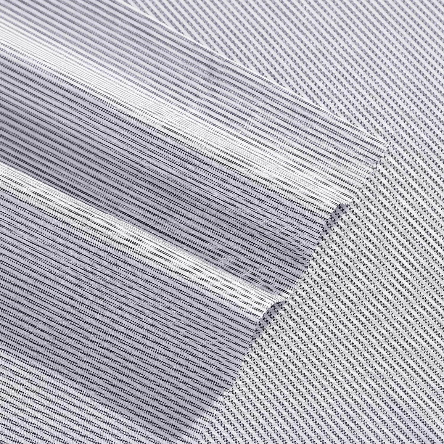 image:imageTommy Hilfiger Twin Size Sheets Set Crisp amp Tailored Cooling Sheets with a Cotton Percale Lightweight Feel Bed Sheets with Matching Pillowcase amp Fitted Sheet Cass Park Mix GreenIthaca Stipe Blue