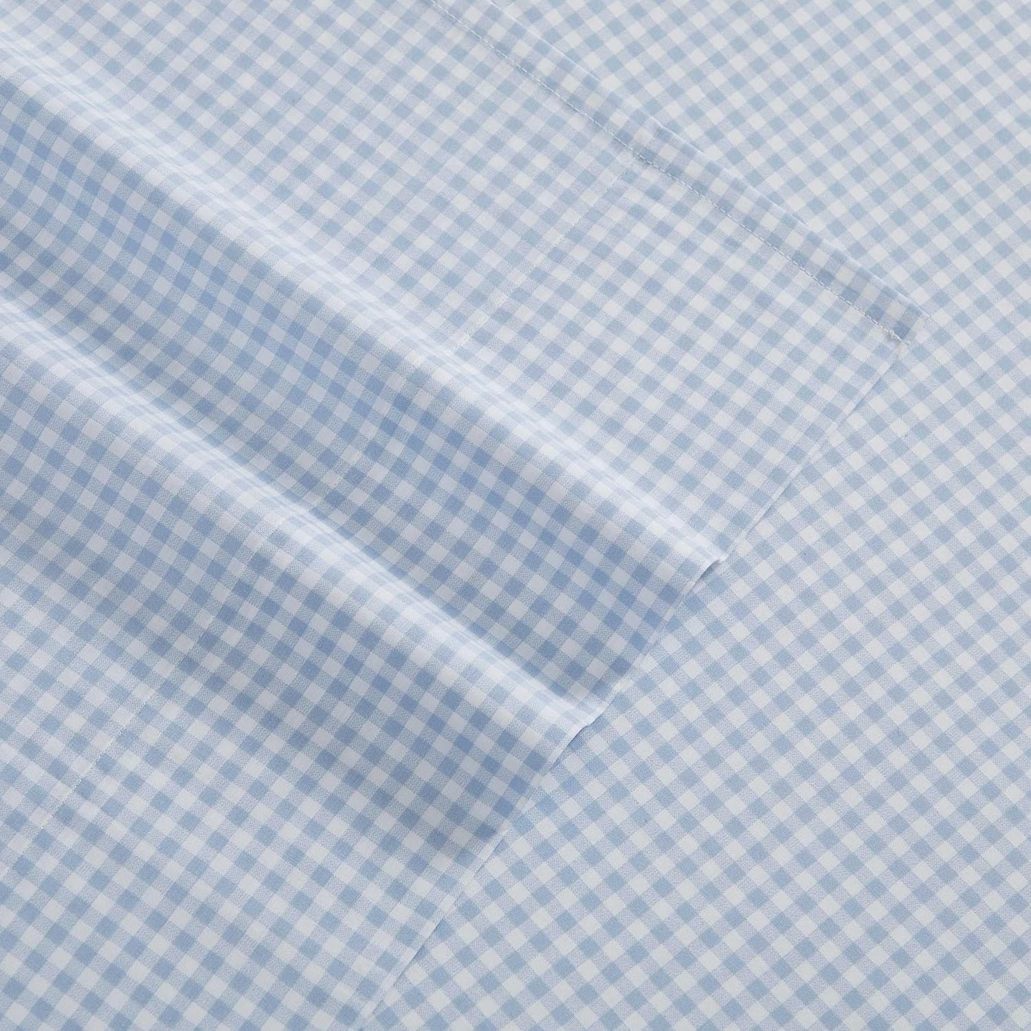 image:imageTommy Hilfiger Twin Size Sheets Set Crisp amp Tailored Cooling Sheets with a Cotton Percale Lightweight Feel Bed Sheets with Matching Pillowcase amp Fitted Sheet Cass Park Mix GreenGardena Check Blue