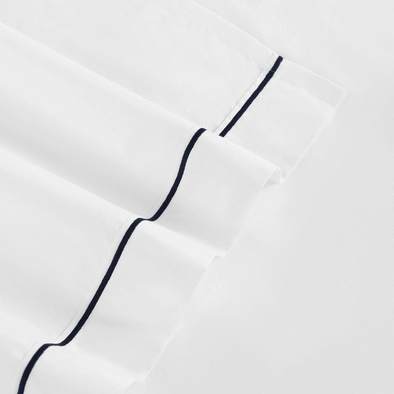 image:imageTommy Hilfiger Twin Size Sheets Set Crisp amp Tailored Cooling Sheets with a Cotton Percale Lightweight Feel Bed Sheets with Matching Pillowcase amp Fitted Sheet Cass Park Mix GreenSolid WhiteNavy