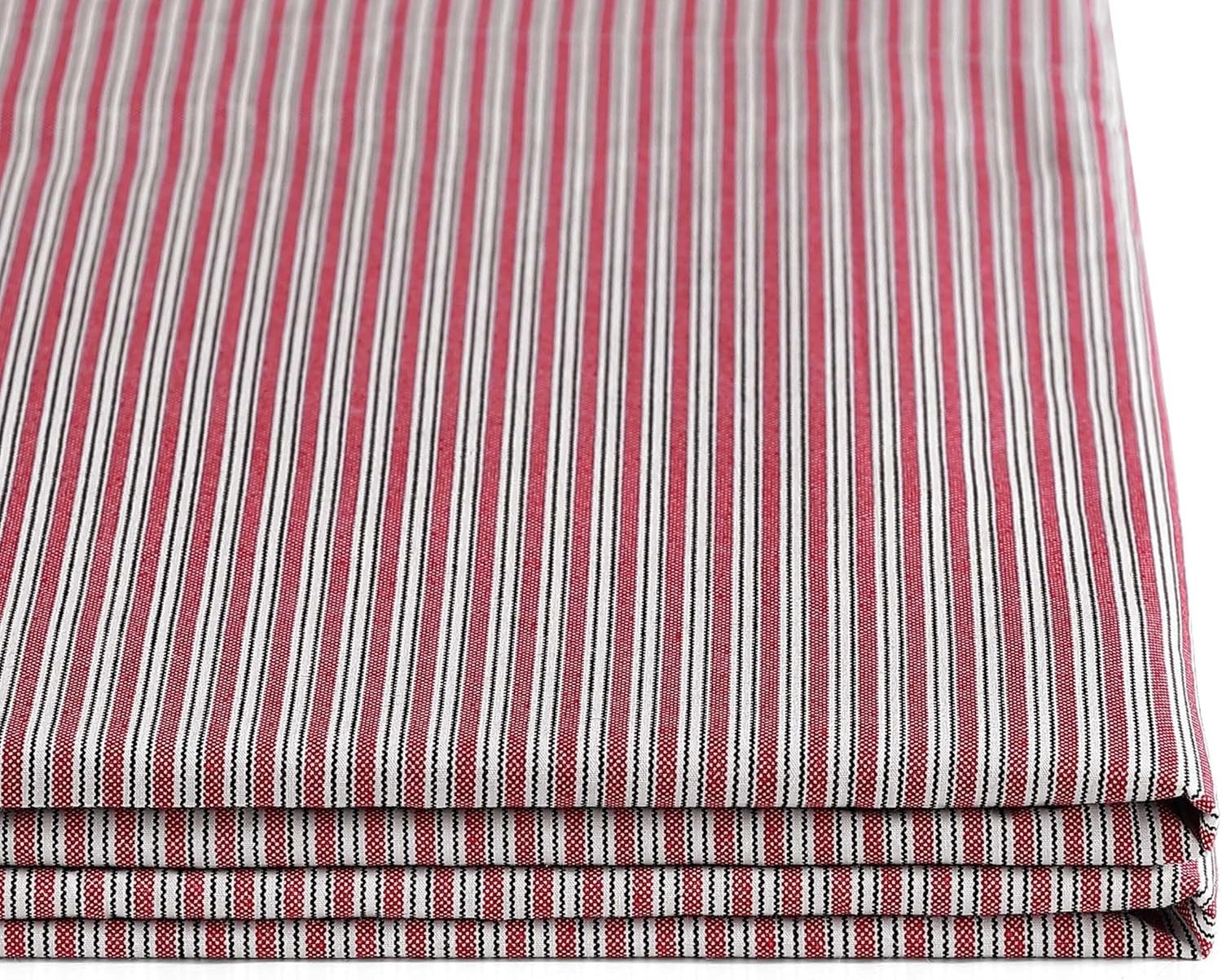image:imageTommy Hilfiger Twin Size Sheets Set Crisp amp Tailored Cooling Sheets with a Cotton Percale Lightweight Feel Bed Sheets with Matching Pillowcase amp Fitted Sheet Cass Park Mix GreenHighland Ticking Stripe Red