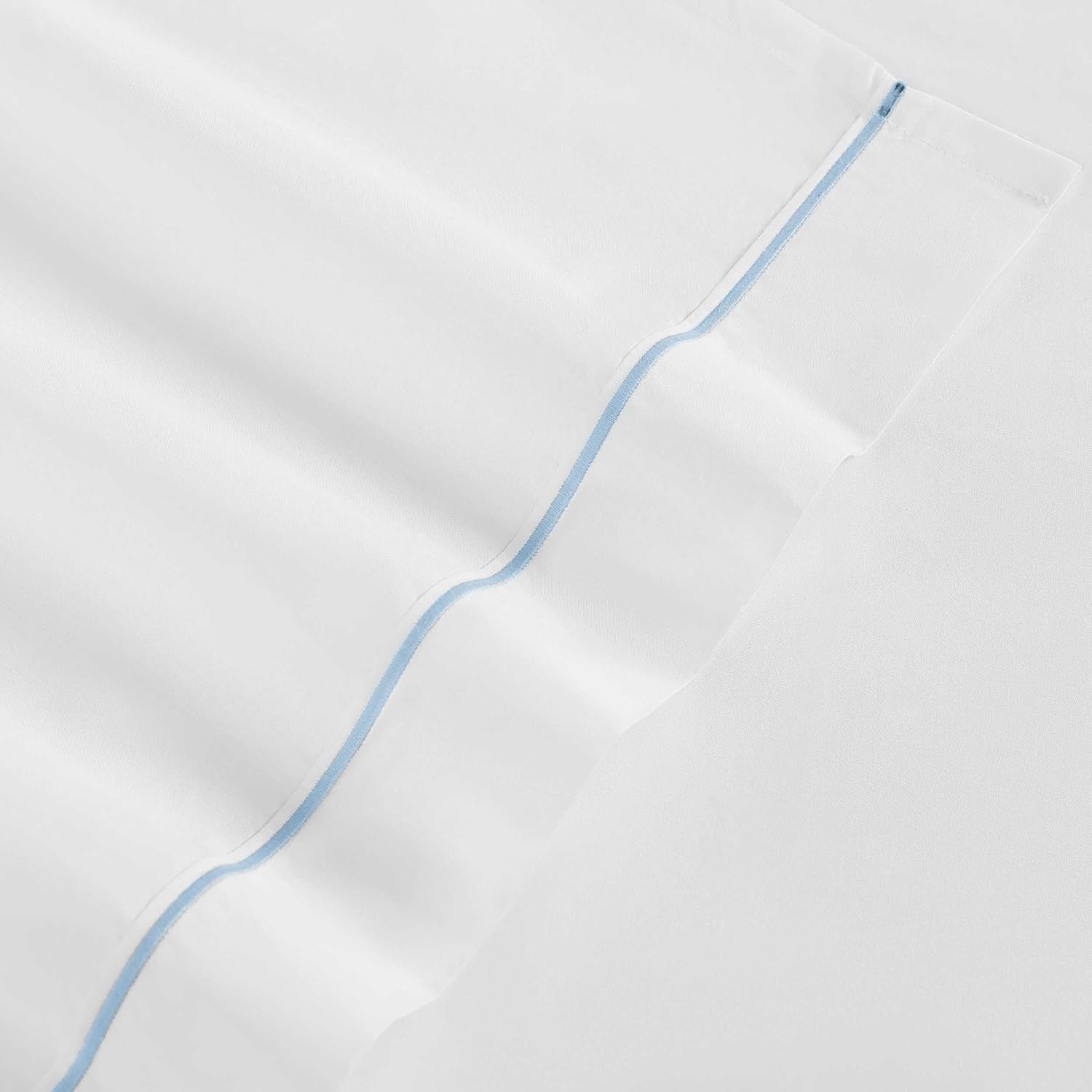 image:imageTommy Hilfiger Twin Size Sheets Set Crisp amp Tailored Cooling Sheets with a Cotton Percale Lightweight Feel Bed Sheets with Matching Pillowcase amp Fitted Sheet Cass Park Mix GreenSolid WhiteBlue