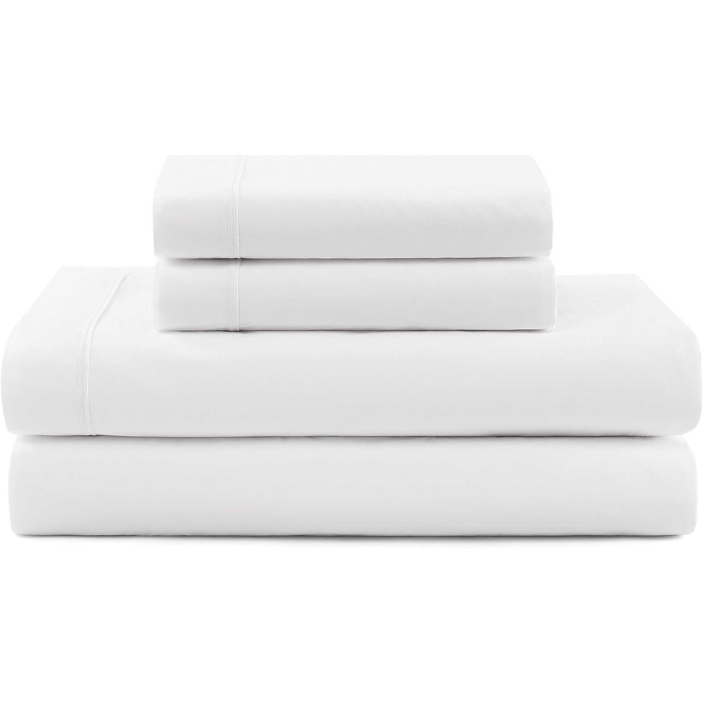 image:imageTommy Hilfiger Twin Size Sheets Set Crisp amp Tailored Cooling Sheets with a Cotton Percale Lightweight Feel Bed Sheets with Matching Pillowcase amp Fitted Sheet Cass Park Mix GreenWhite