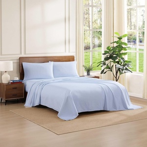 Tommy Hilfiger – Twin Size Sheets Set, Crisp & Tailored Cooling Sheets with a Cotton Percale Lightweight Feel – Bed Sheets with Matching Pillowcase & Fitted Sheet (Cass Park Mix Green)(Ithaca Stripe Blue)