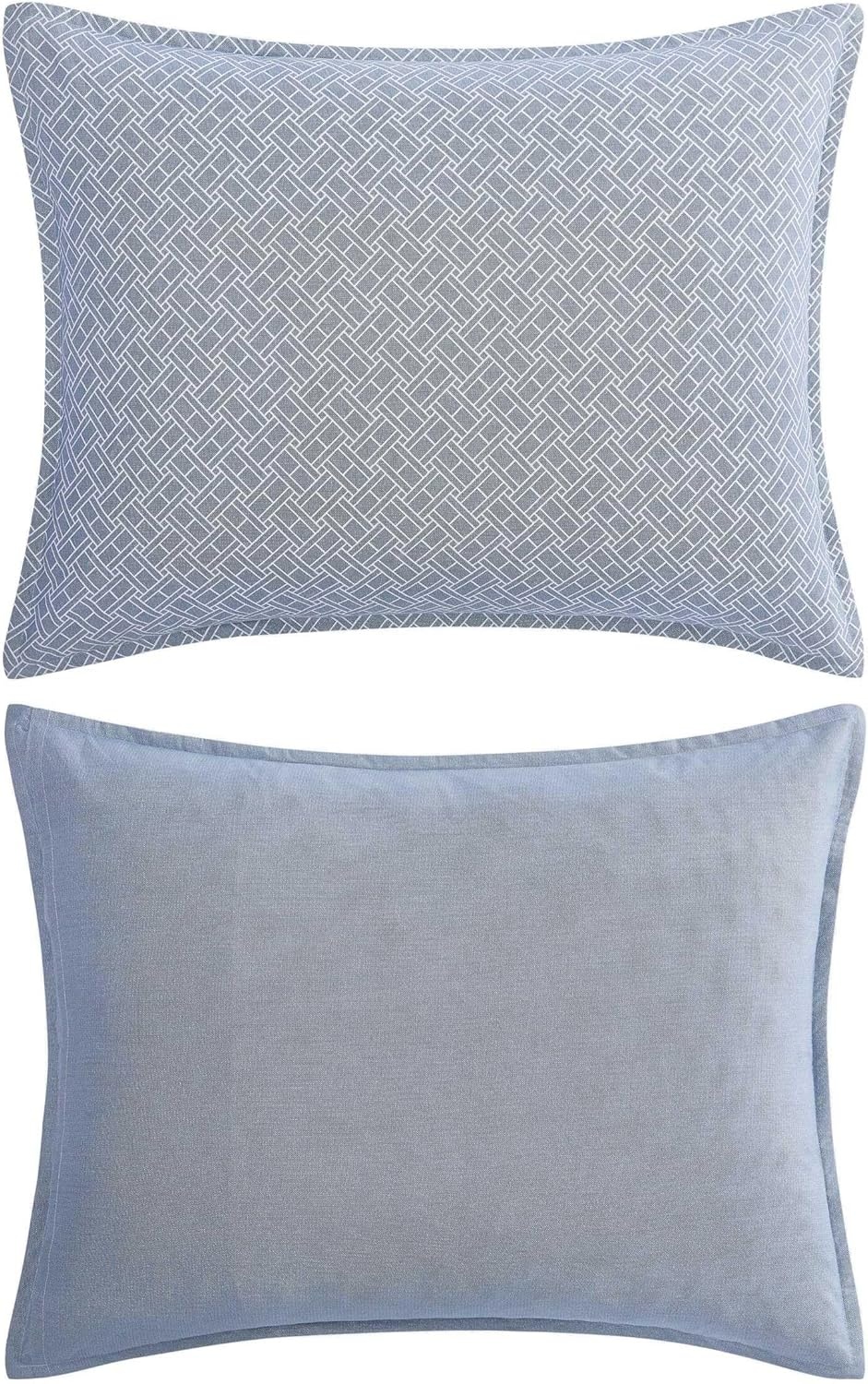image:imageTommy Hilfiger Twin Duvet Cover Set Reversible Cotton Bedding with a Naturally Soft Feel Classic Americana 2 Piece Bed Set with Matching Pillowcase Trellis FlagChristopher Texture BlueTrellis FlagChristopher Texture Blue