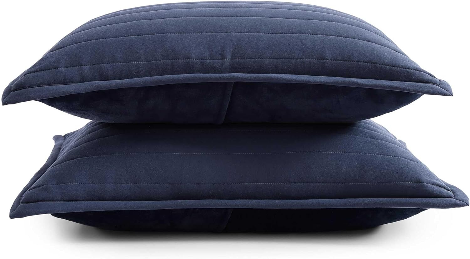 image:imageTommy Hilfiger Twin Quilt Set UltraSoft Plush Reverse with Channel Stitch Design Medium Weight 2 Piece Bed Set with Matching Pillowcase Classic Comfort BlueKing