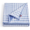 Modern Check/Solid Blue