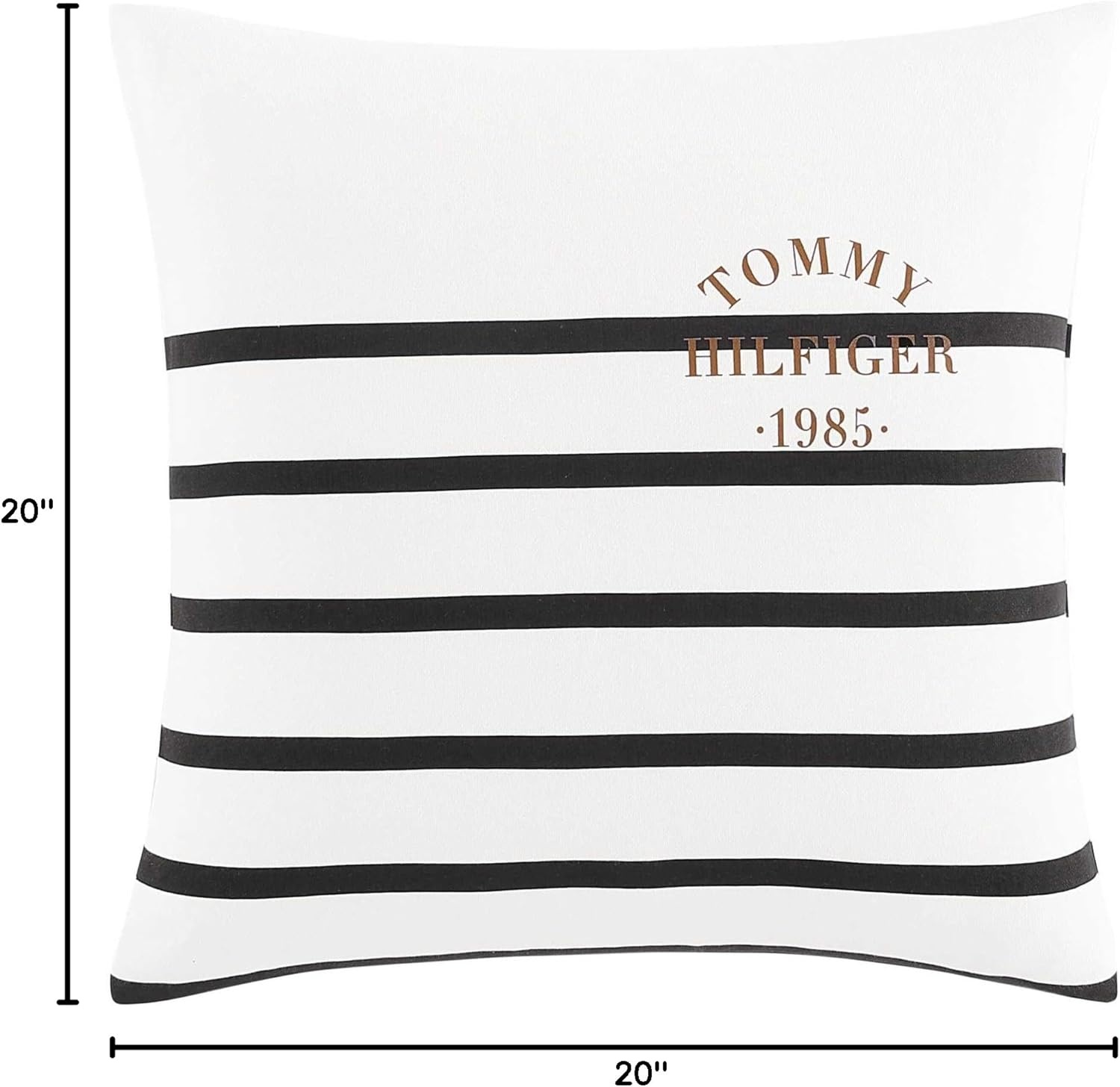 image:imageTommy Hilfiger Decorative Throw Pillow for Bed or Couch 12x16 Seersucker Accent Pillow with Zipper Closure Embroidered Crest Design Americana Decor BluePlacement Navy