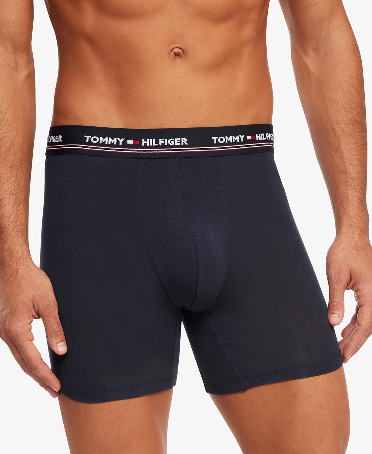 image:imageTommy Hilfiger Mens Modal 3Pack Boxer Brief2 Navy 1 Grey