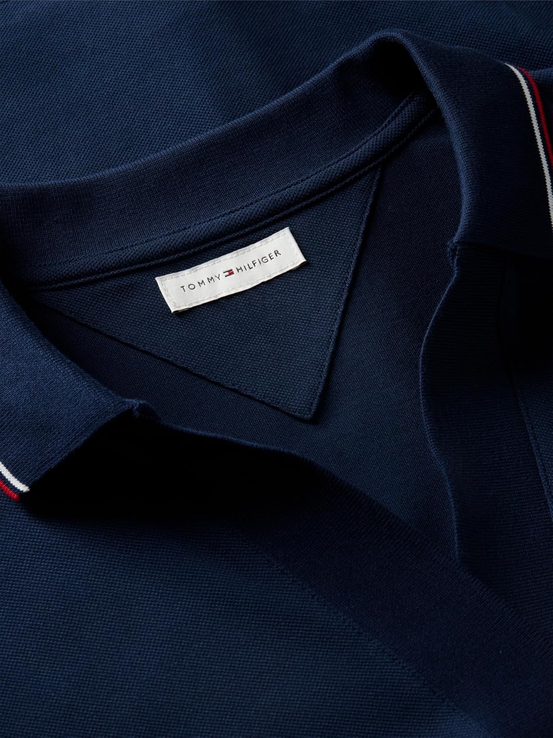 image:imageTommy Hilfiger Womens Cotton Pique Short Sleeve Polo Shirt in Classic Fit with StretchDark Night NavyRwb
