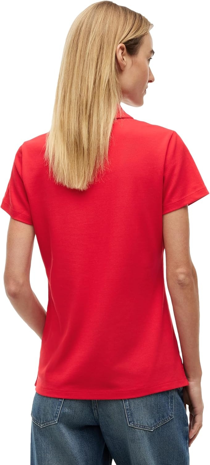 image:imageTommy Hilfiger Womens Cotton Pique Short Sleeve Polo Shirt in Classic Fit with StretchPrimary Red