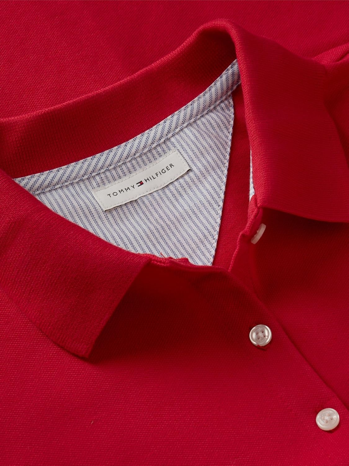 image:imageTommy Hilfiger Womens Cotton Pique Short Sleeve Polo Shirt in Classic Fit with StretchPrimary Red