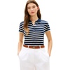 Dark Night Navy / Ecru Stripe