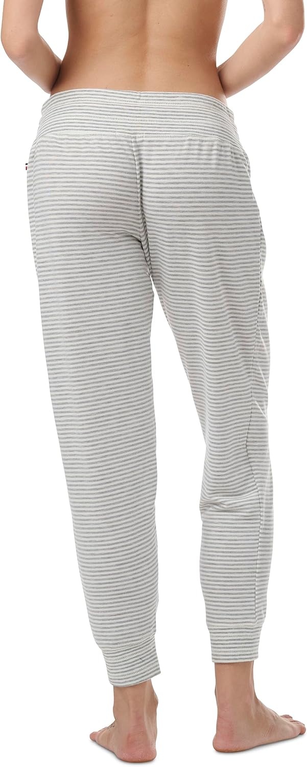 image:imageTommy Hilfiger Adaptive Womens Lounge JoggersHeather Grey Stripe