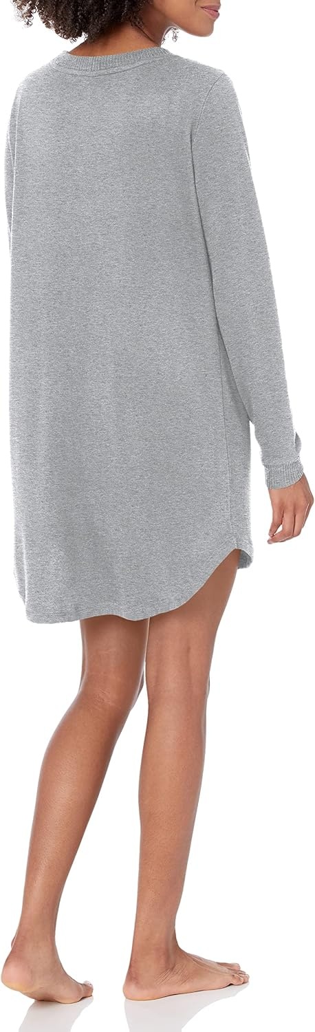 image:imageTommy Hilfiger Womens Womens Long Sleeve Night Shirt PjHeather Grey