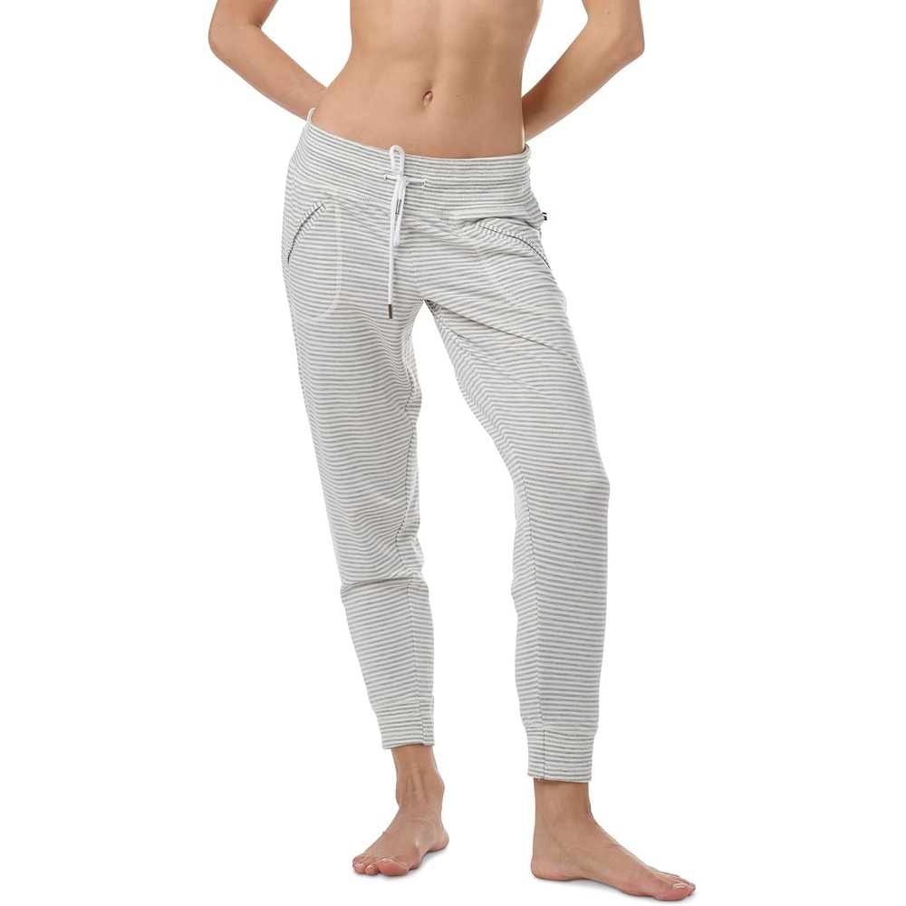 image:imageTommy Hilfiger Adaptive Womens Lounge JoggersHeather Grey Stripe