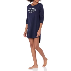 Tommy Hilfiger Women’s Womens Long Sleeve Night Shirt Pj(Peacoat)