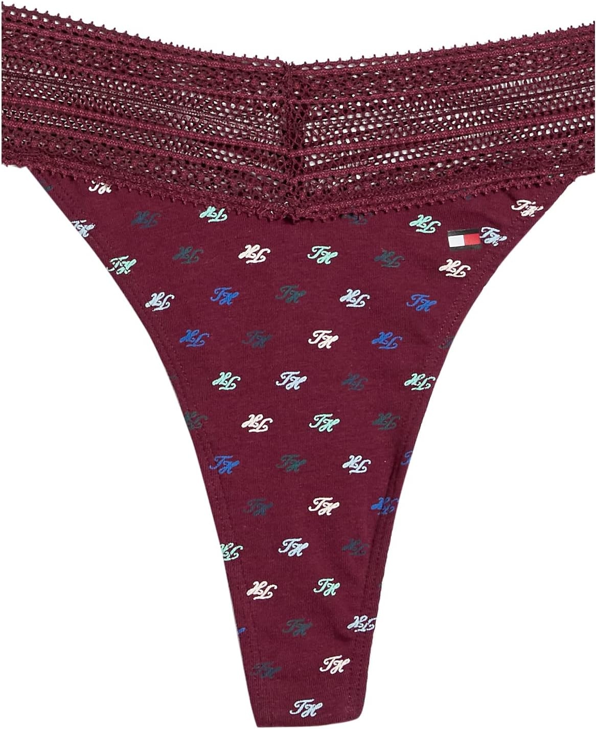 image:imageTommy Hilfiger Adaptive Womens Womens Cotton Lace Thong Underwear Panties 3packMini Cursive Th Zindanfel