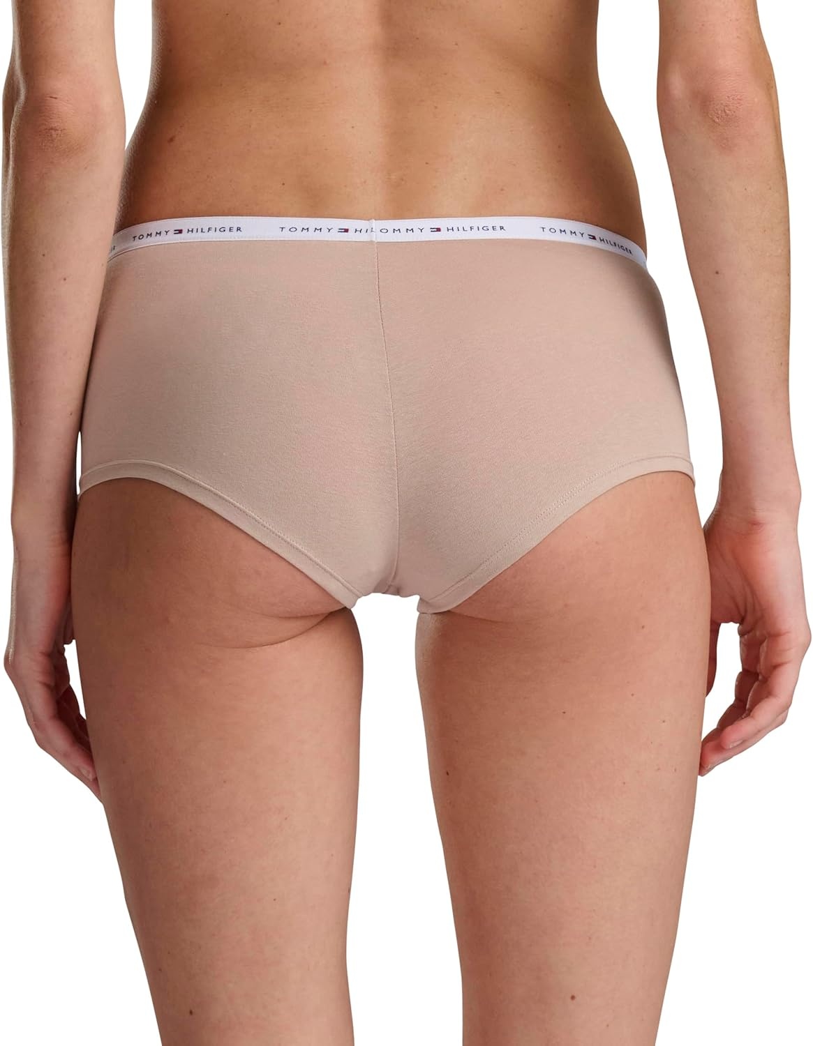 image:imageTommy Hilfiger Womens 5pack Classic Cotton Logo BoyshortHeather GreyBlackBeigeNavyWhite