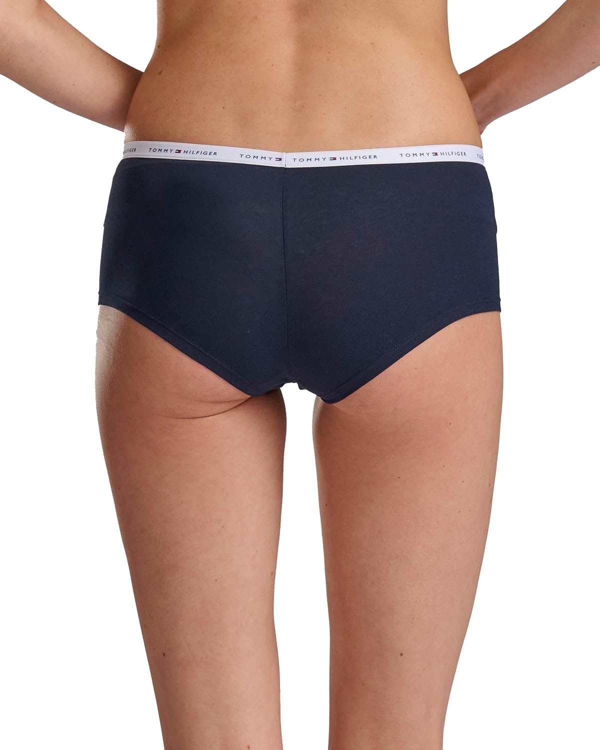 image:imageTommy Hilfiger Womens 5pack Classic Cotton Logo BoyshortRedNavyWhiteHeather GreyBlack