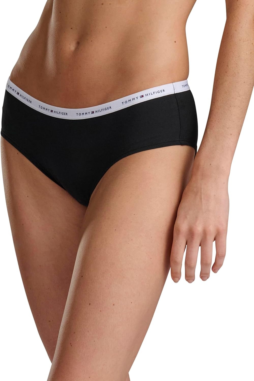 image:imageTommy Hilfiger Womens 5pack Classic Cotton Logo HipsterBlackHeather GreyRedWhiteNavy