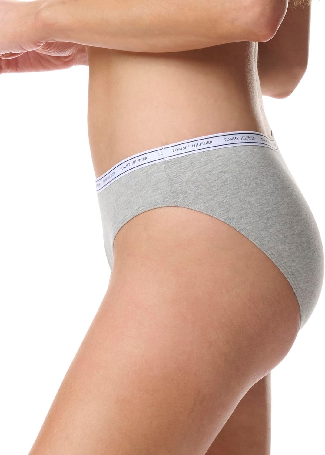 image:imageTommy Hilfiger Womens Classic Cotton Bikini Underwear With Logo Waistband 5packDiagonal Th Alfalfa Blue StripeHeather GreyWindsor WineBlackFloral Heather Grey