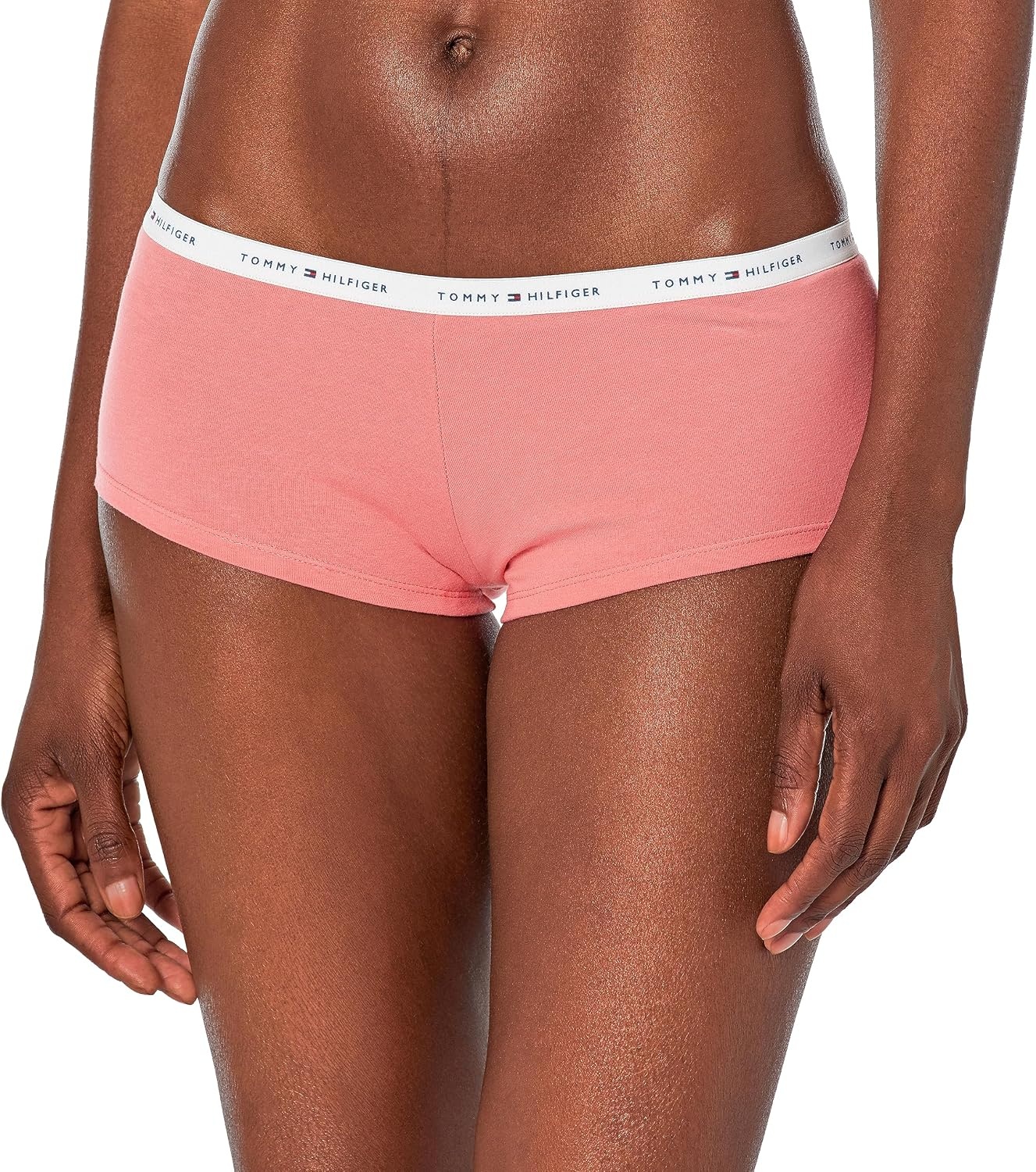 image:imageTommy Hilfiger Womens Classic Cotton Boyshort PantiesTie Dye FuchsiaFuschiaWhiteHeather GreyHearts