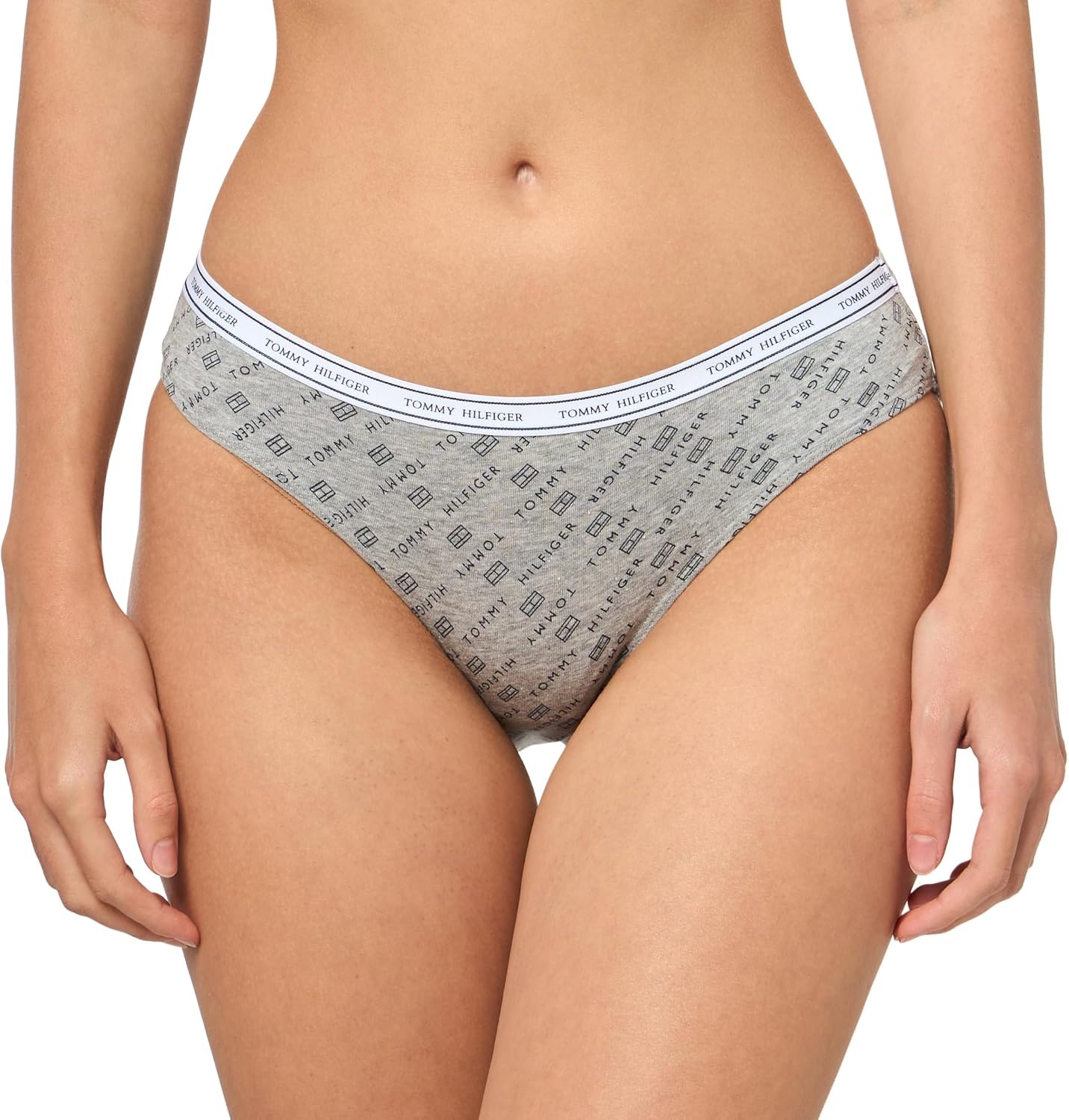image:imageTommy Hilfiger Womens Classic Cotton Logoband Bikini 5packTh Flag PrintBeach GlassBright WhiteMorning GloryMorning Glory Stripe