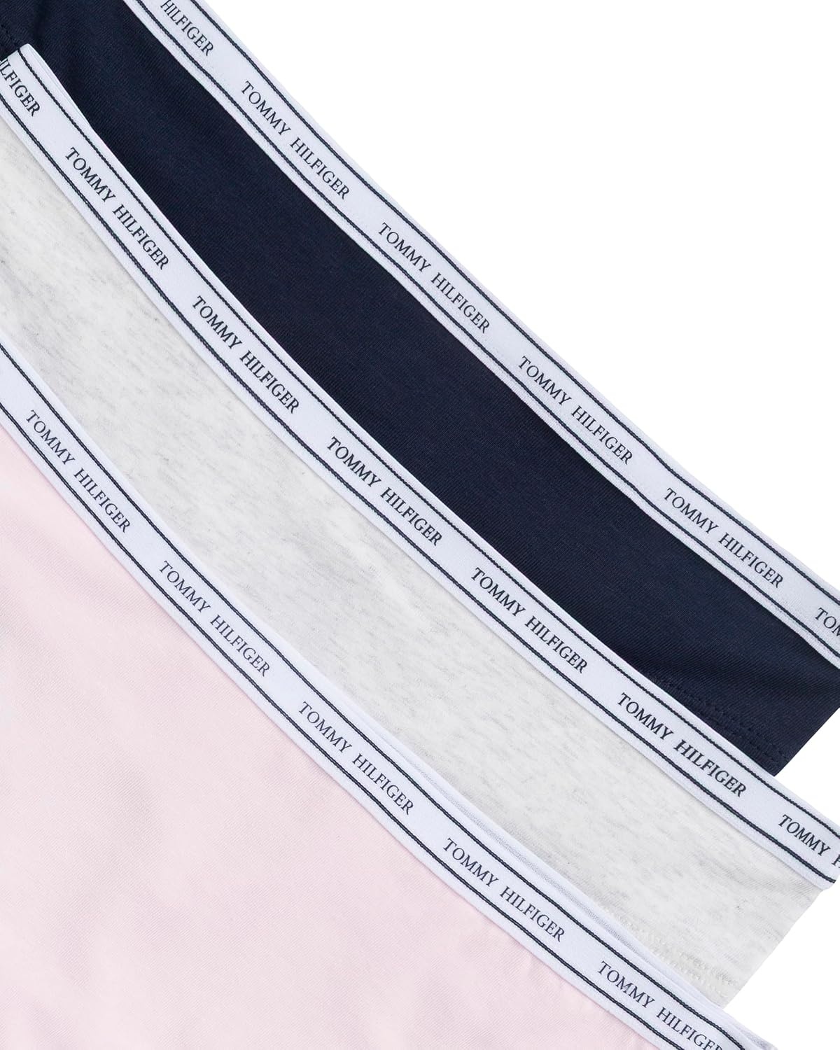 image:imageTommy Hilfiger Womens Classic Cotton Logoband Thong 3packCherry BlossomLight Heather GreyNavy