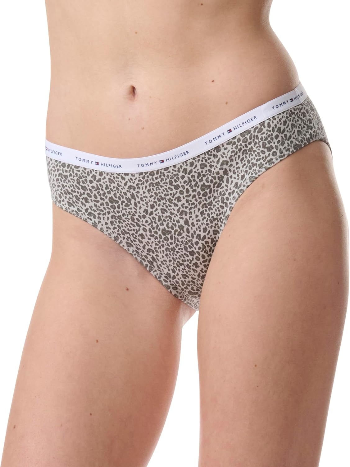 image:imageTommy Hilfiger Womens Cotton Bikini Underwear Panty 3 PackPowder BlueWhite Mini Cheetah