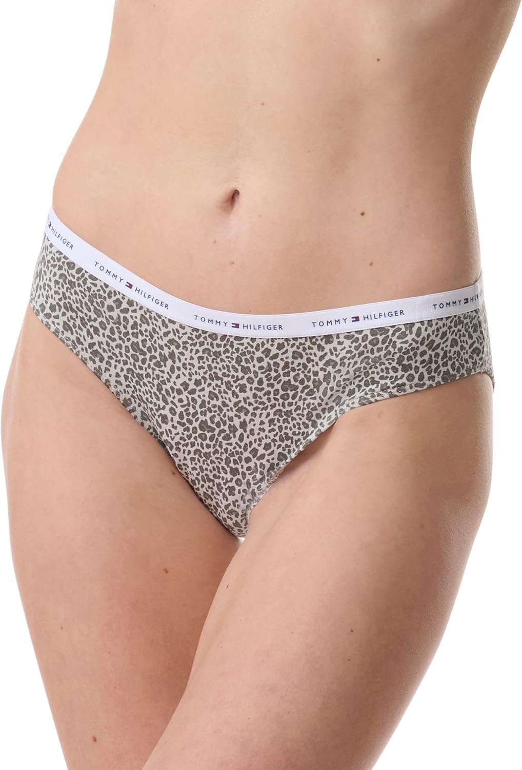 image:imageTommy Hilfiger Womens Cotton Bikini Underwear Panty 3 PackPowder BlueWhite Mini Cheetah
