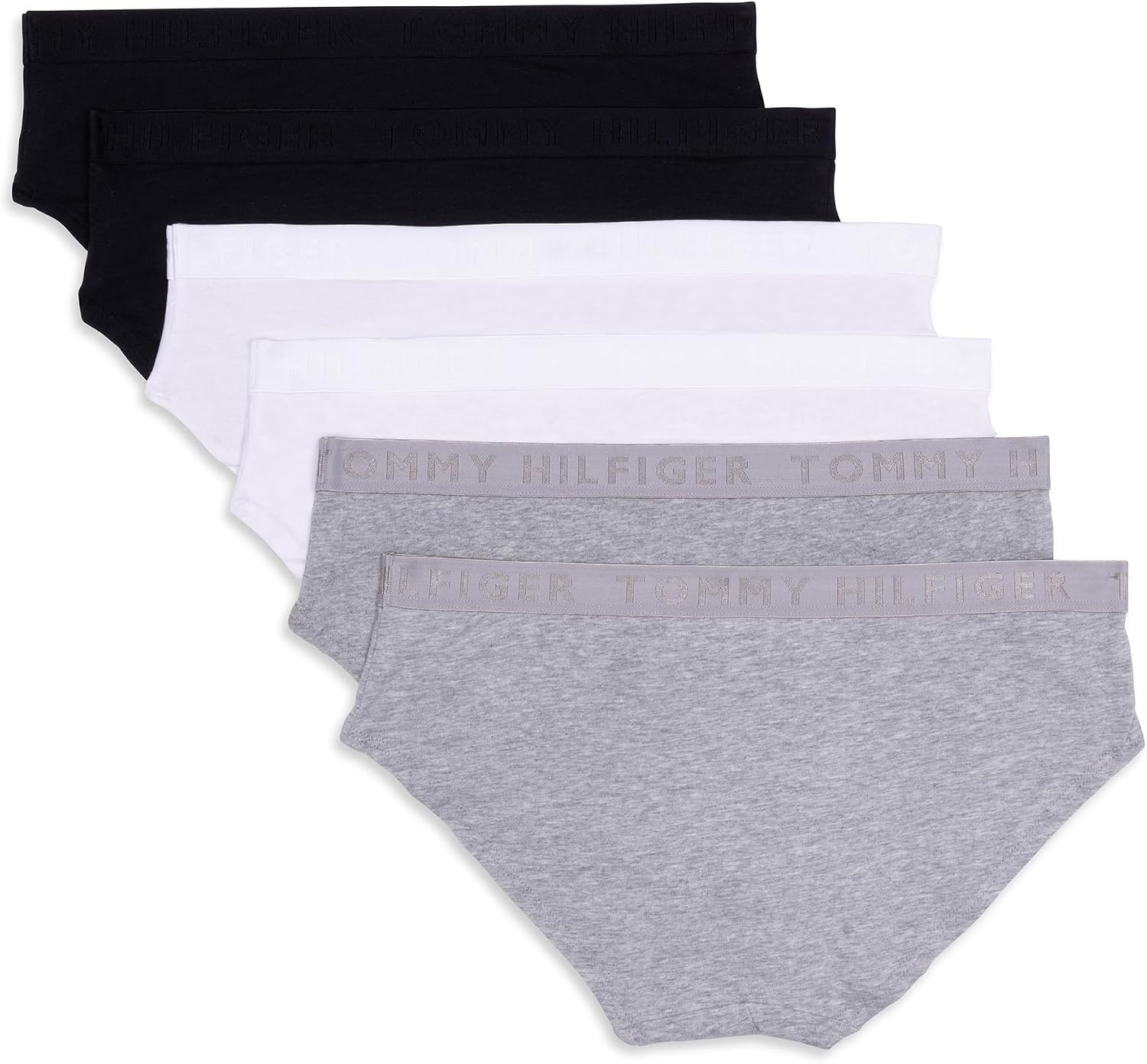 image:imageTommy Hilfiger Womens Cotton Hipster Underwear 6packHeather GreyWhiteBlack