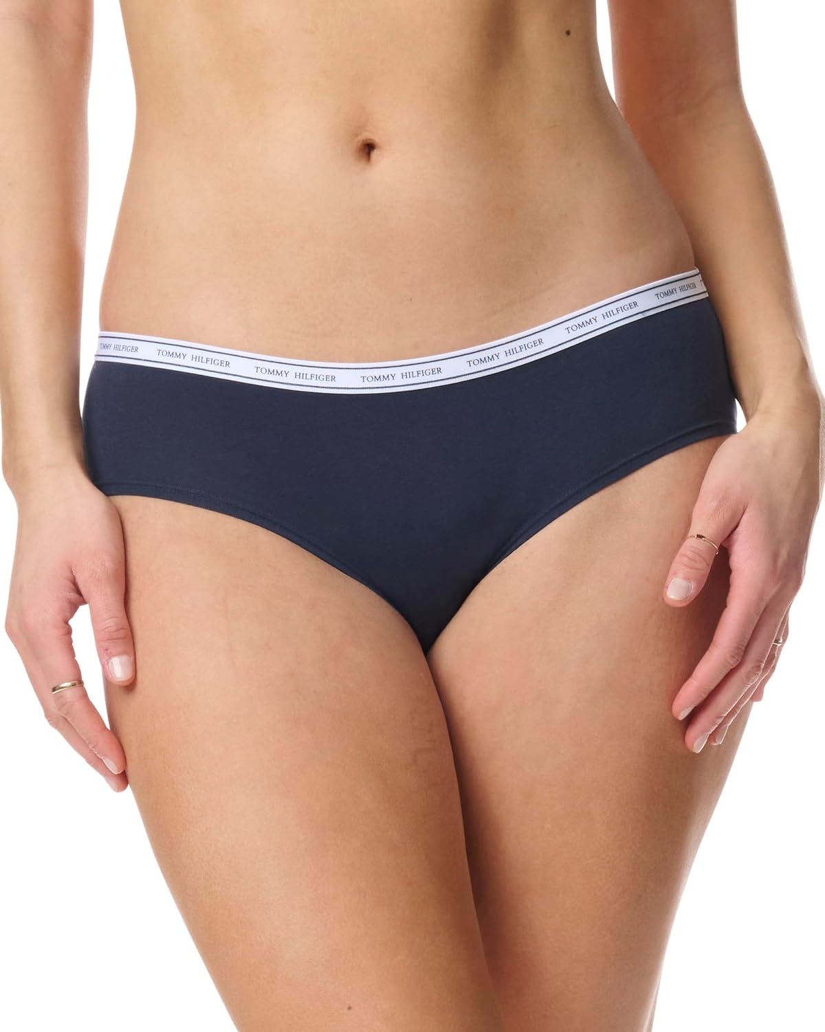 image:imageTommy Hilfiger Womens Cotton Logo Hipster Underwear 6Pack NavyRedGreyBlackGreyNavy Medium