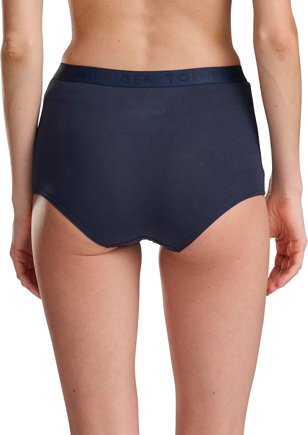 image:imageTommy Hilfiger Womens Logo Waistband Cotton Boyshort 6 PackPinkBeigeNavy