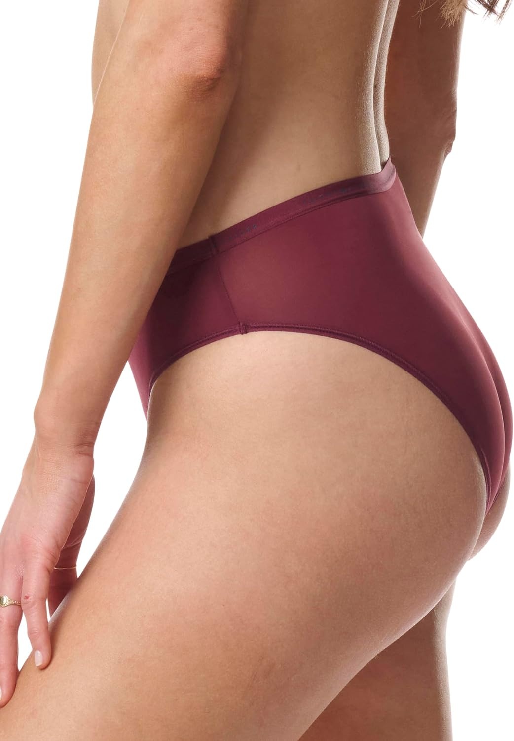 image:imageTommy Hilfiger Womens Logo Waistband Micro Bikini 6 PackWindsor WineBalanced BeigeBlack
