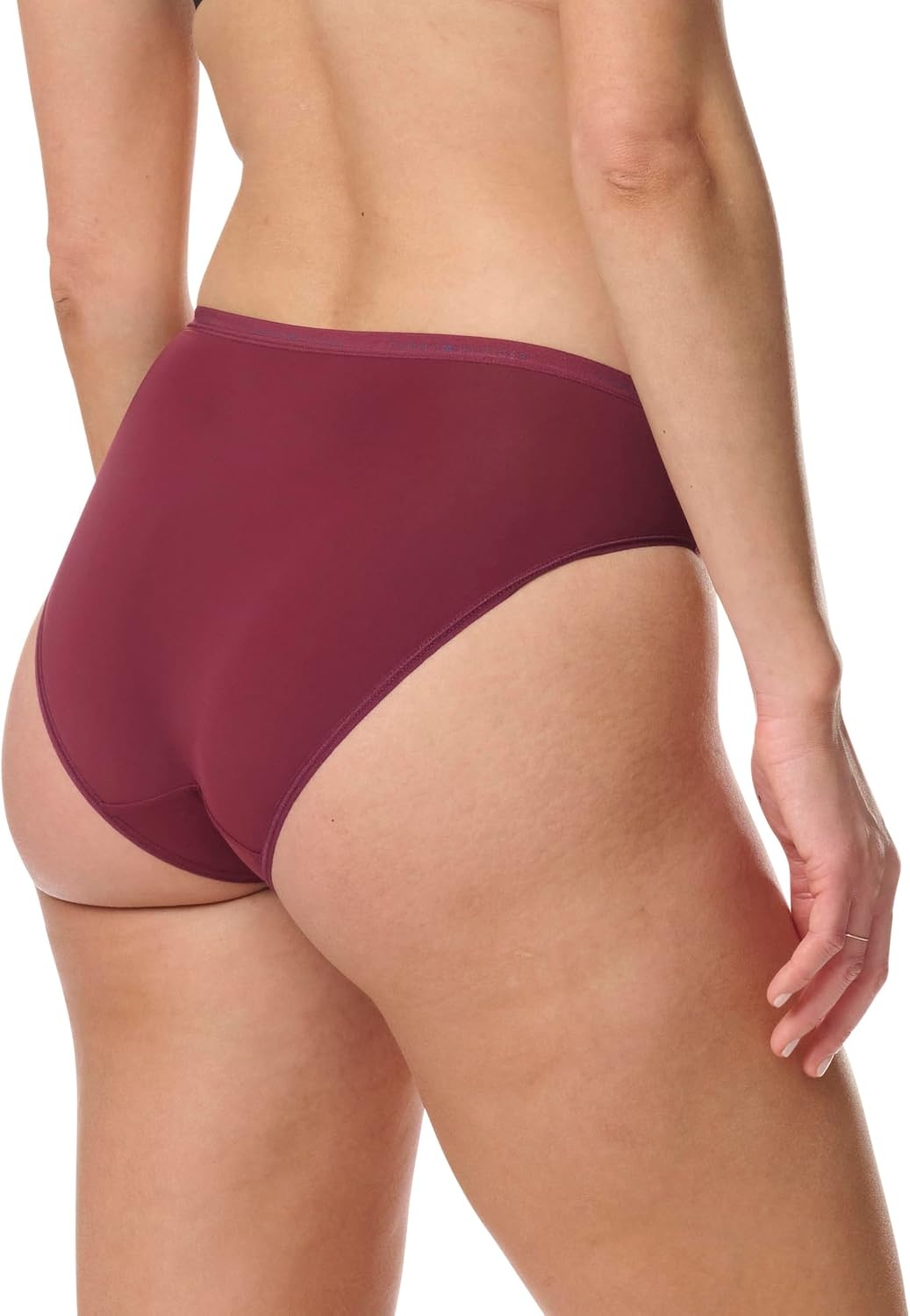 image:imageTommy Hilfiger Womens Logo Waistband Micro Bikini 6 PackWindsor WineBalanced BeigeBlack