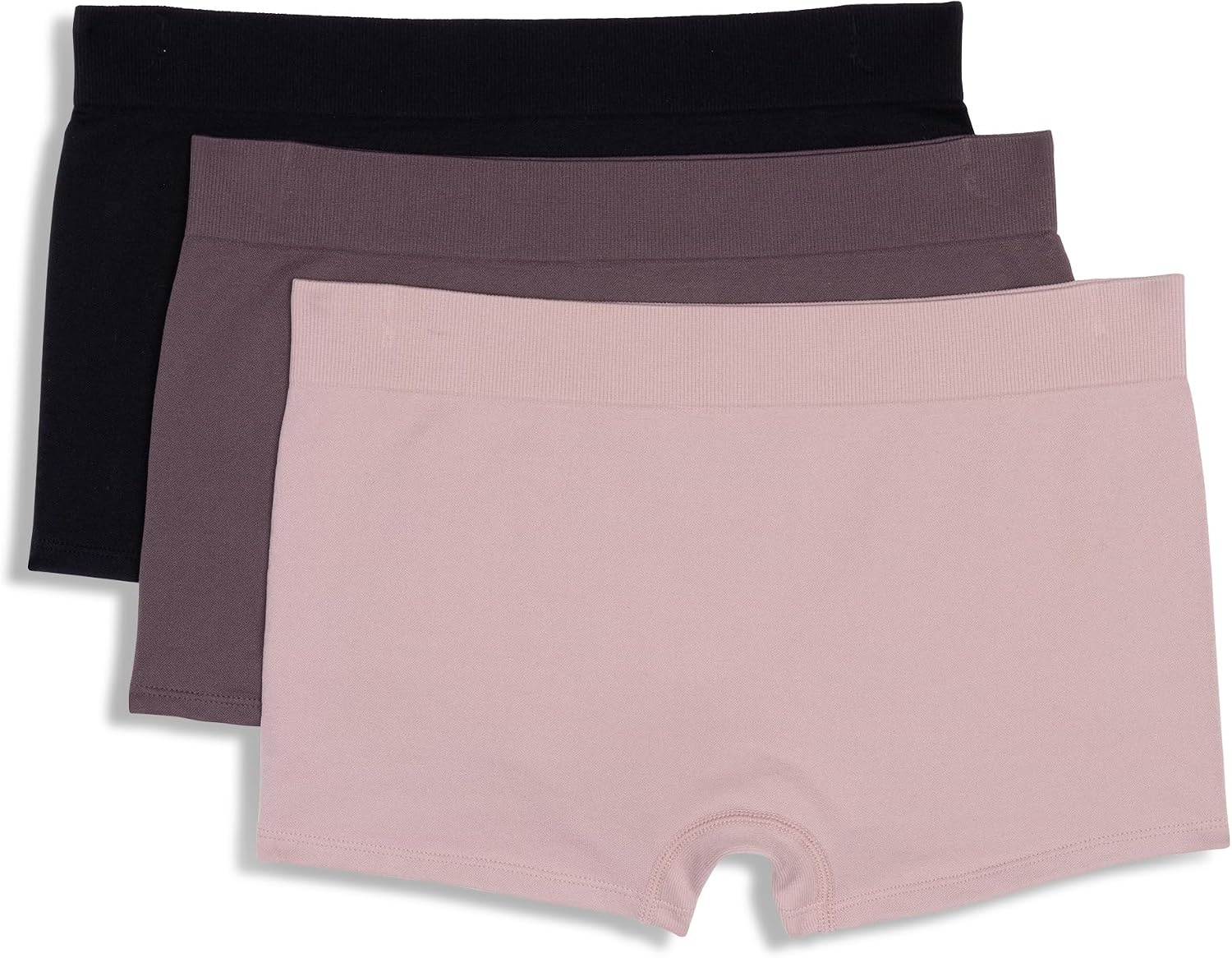 image:imageTommy Hilfiger Womens Seamless Boyshort Underwear 3packBalanced BeigeSparrowBlack