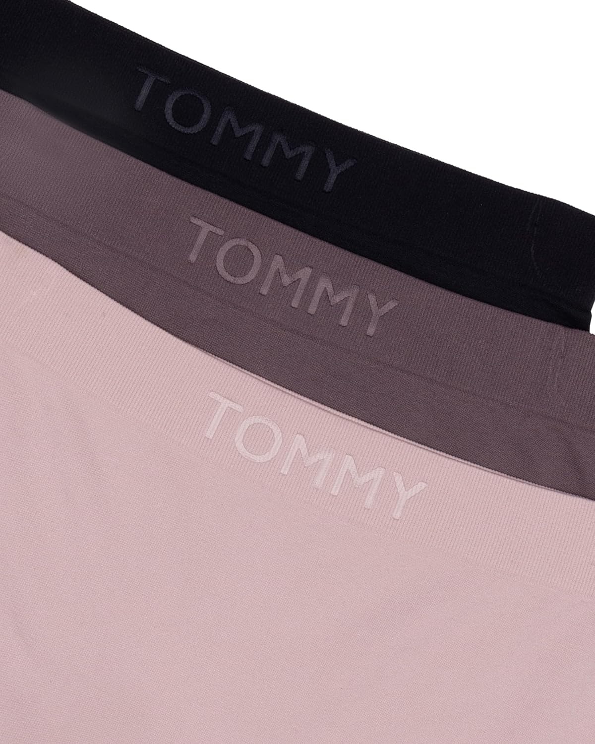image:imageTommy Hilfiger Womens Seamless Boyshort Underwear 3packBalanced BeigeSparrowBlack