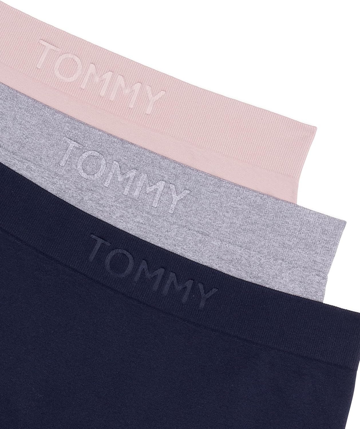image:imageTommy Hilfiger Womens Seamless Boyshort Underwear 3packSky CaptainHeather GreyBalanced Beige