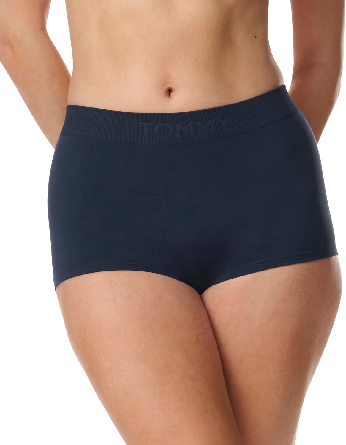 image:imageTommy Hilfiger Womens Seamless Boyshort Underwear 3packSky CaptainHeather GreyBalanced Beige