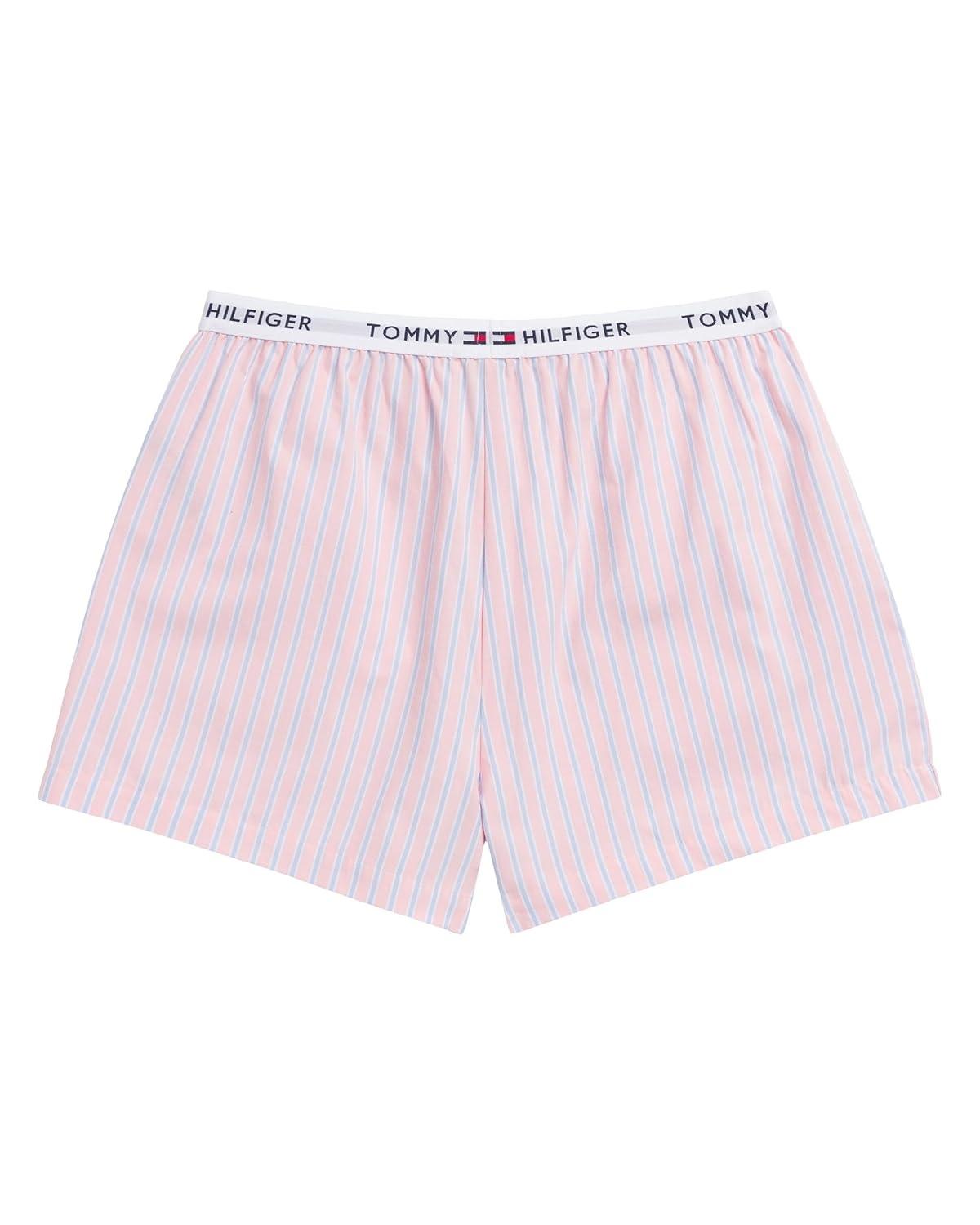 image:imageTommy Hilfiger Womens Woven Boxer Shorts Sweet Blue Stripe SmallBlossom Stripe