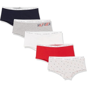 Tommy Hilfiger Women’s Classic Cotton Boyshort Panties(Barbershop/ Navy/ Stripes/ Red/ White)