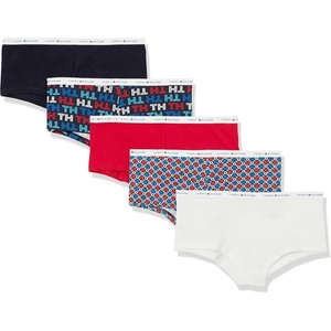 Tommy Hilfiger Women’s Classic Cotton Boyshort Panties(Black/Logo/Red/Pattern/White)