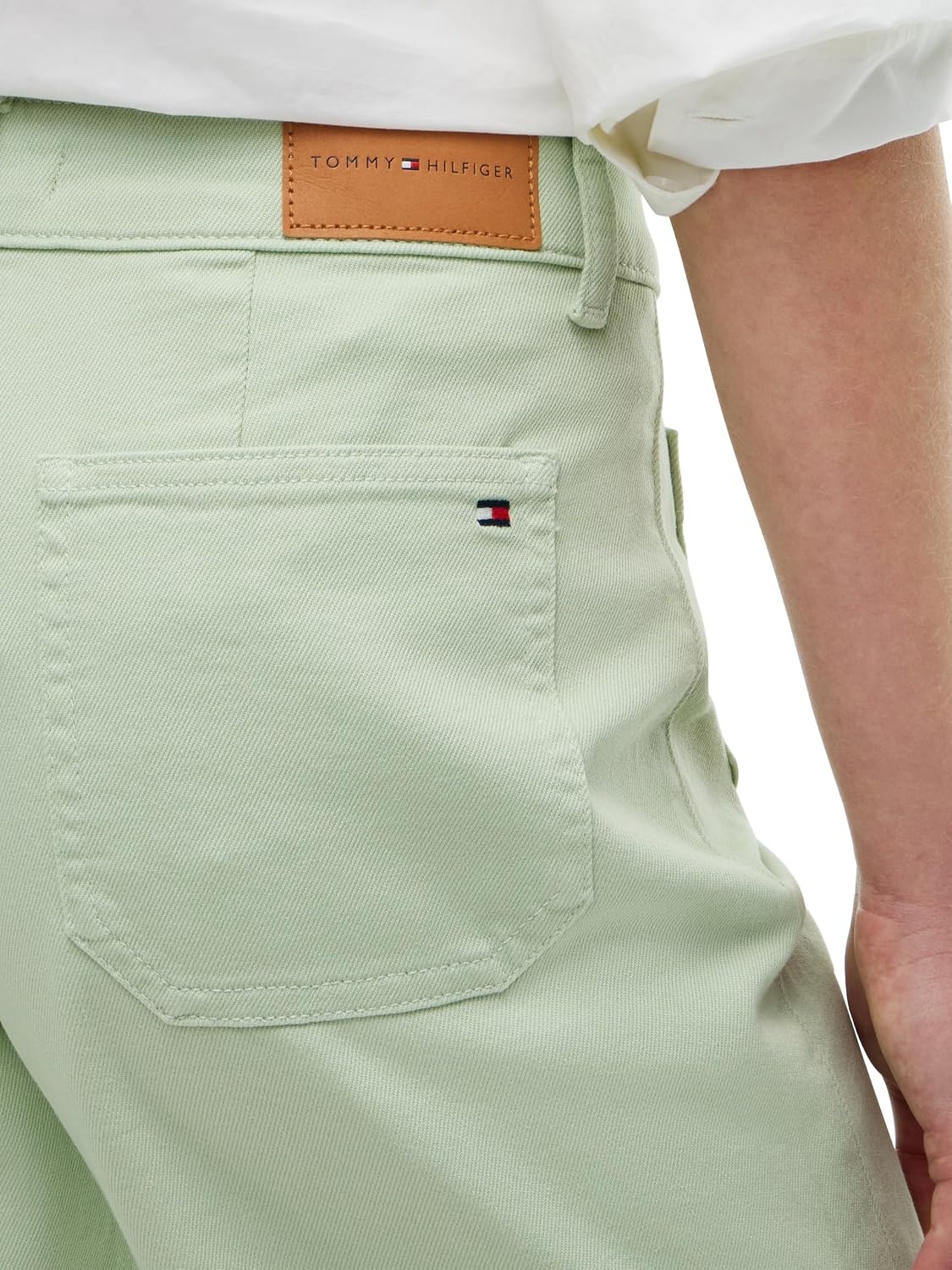 image:imageTommy Hilfiger Womens High Rise Wide Leg Jeans with StretchGentle Jade