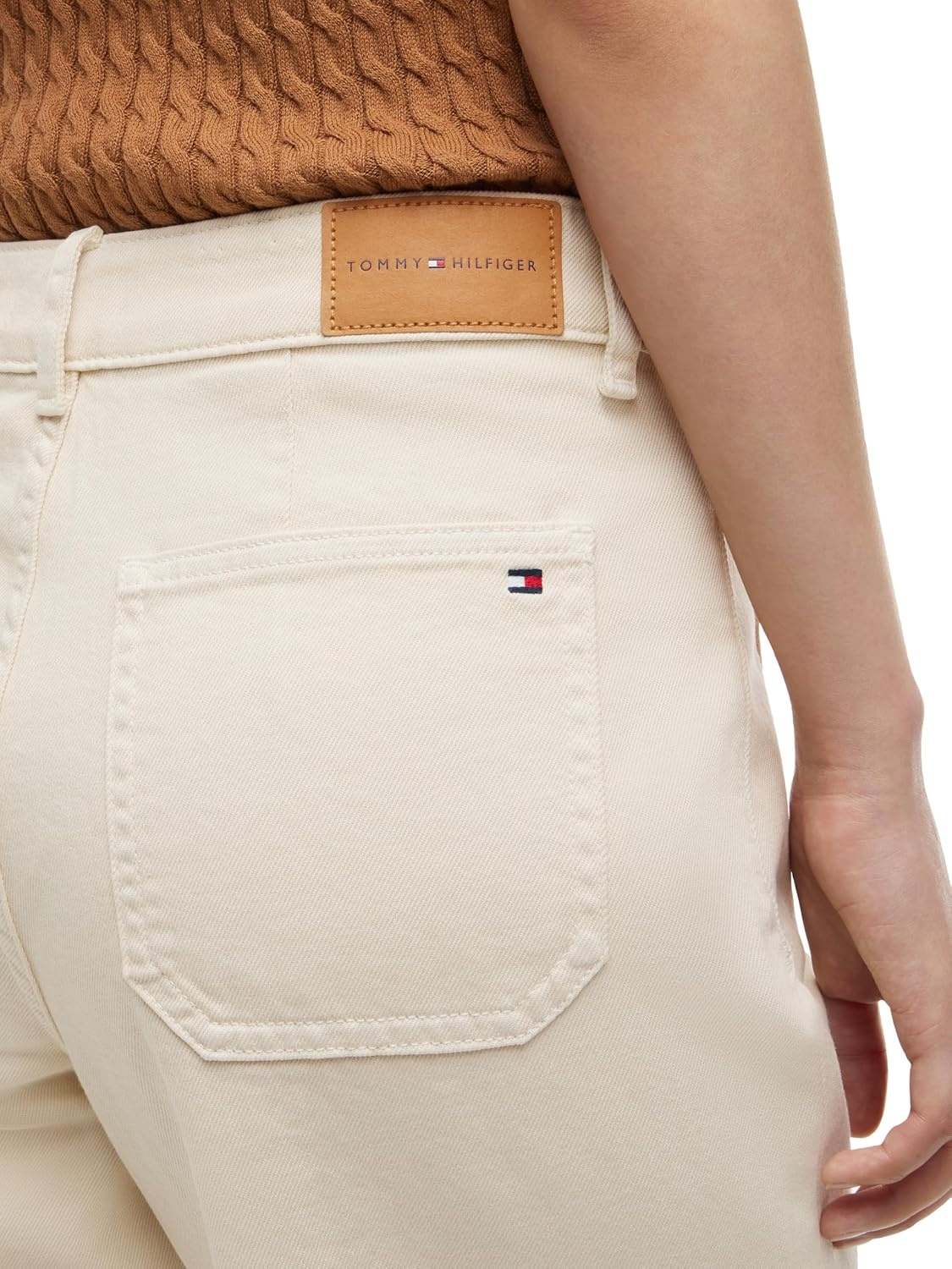 image:imageTommy Hilfiger Womens High Rise Wide Leg Jeans with StretchMuslin
