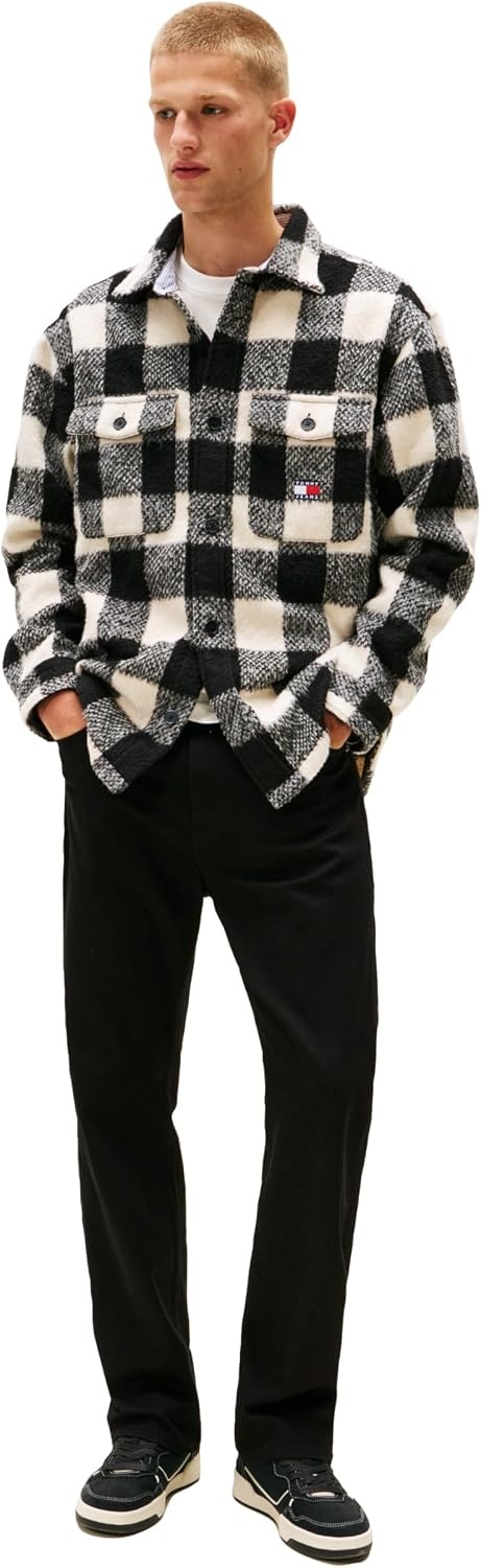 image:imageTommy Jeans Mens Regular Straight Stretch JeansDenim Black