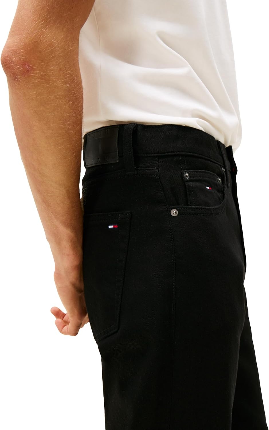image:imageTommy Jeans Mens Regular Straight Stretch JeansDenim Black