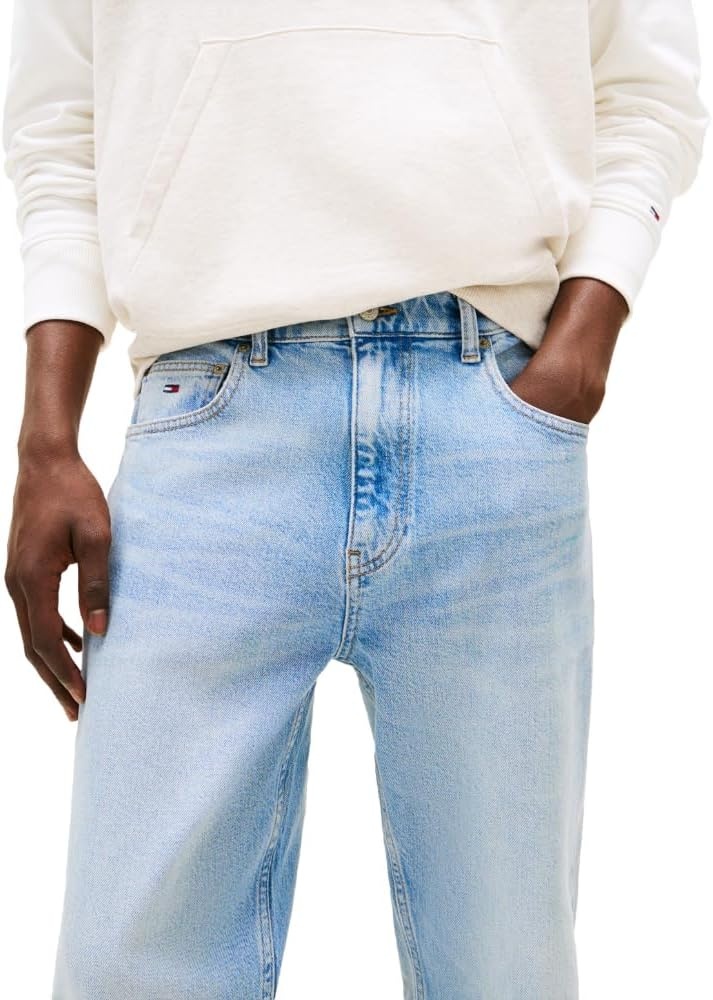 image:imageTommy Jeans Mens Regular Straight Stretch JeansDenim Light