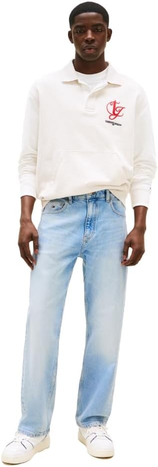 image:imageTommy Jeans Mens Regular Straight Stretch JeansDenim Light